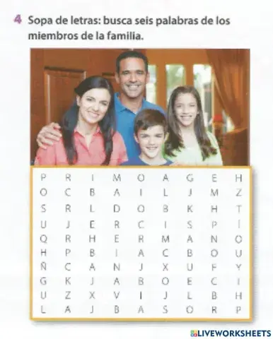 Compañeros 1, Unidad 3, La familia