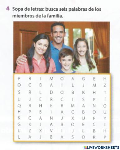 Compañeros 1, Unidad 3, La familia