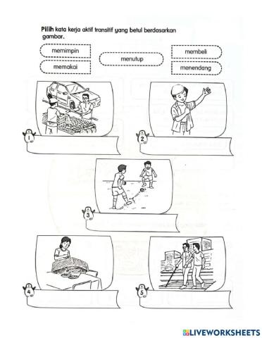 Kata Kerja Aktif Transitif