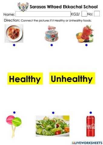 Healthy and Unhealthy food
