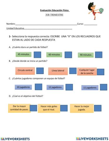 Evaluacion 1º  sec 3er trim efd