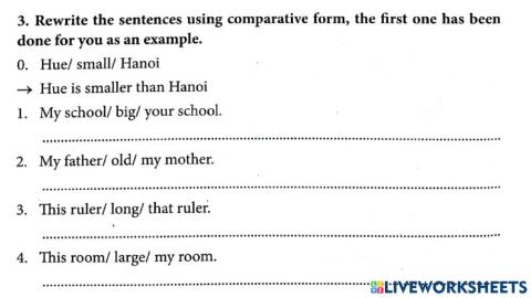 Comparatives rewrite