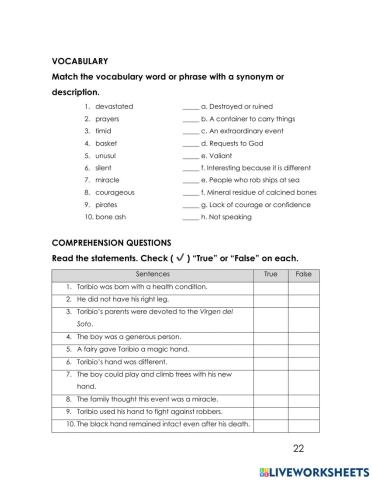 The boy with the black hand