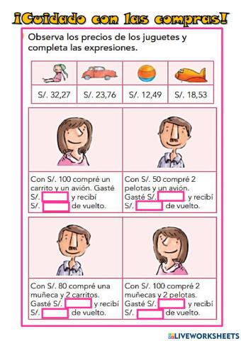 CUIDADO CON LAS COMPRAS