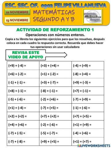 Suma de números enteros