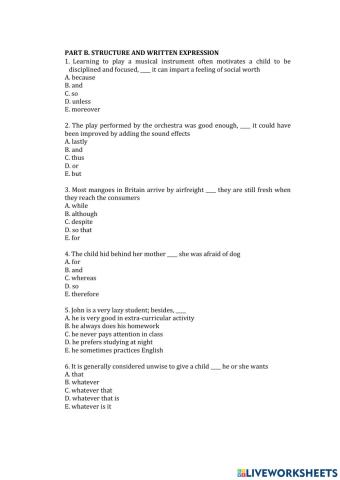 Examination Personal Letter