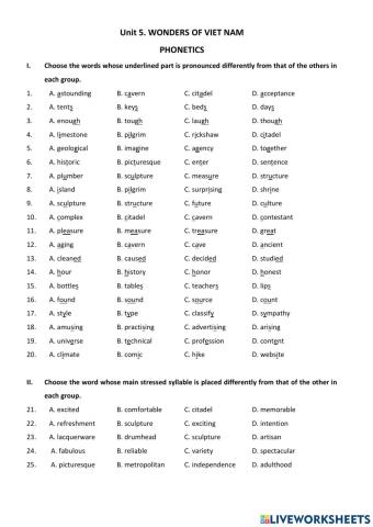 E9 - FT - Unit 5 - Phonetics