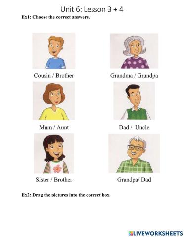 Unit 6 Lesson 3 +4