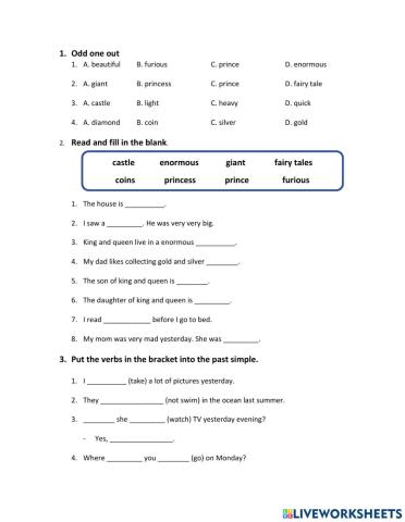 Vocab and grammar UNIT 4