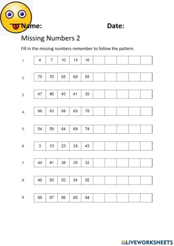 Missing Numbers  1