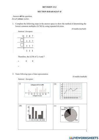 Revision 13.2 form 2 section B