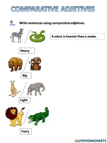 COMPARATIVES ADJETIVES