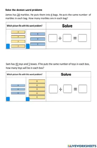 Word Problem (Division)