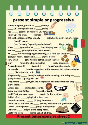 Present simple or progressive 2