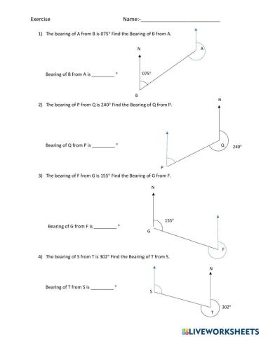 Bearing of  location