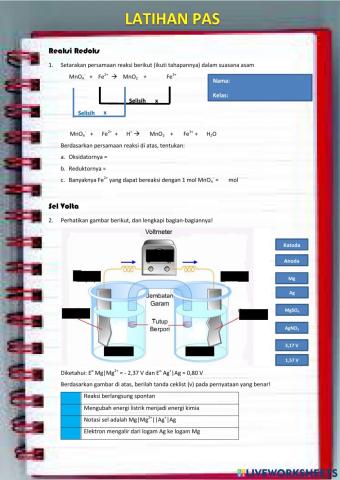 KImia XII Latihan PAS Ganjil