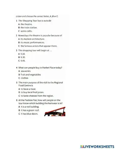 Listening- Multiple Choice exam practice unit 5 Mindset 1