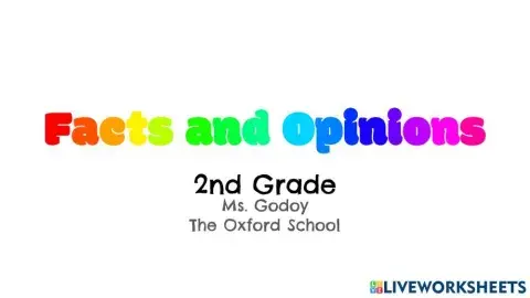 Facts and Opinions - Fact vs. Opinions vs. Robots