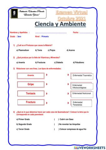 Ciencia y Ambiente 3ero Primaria