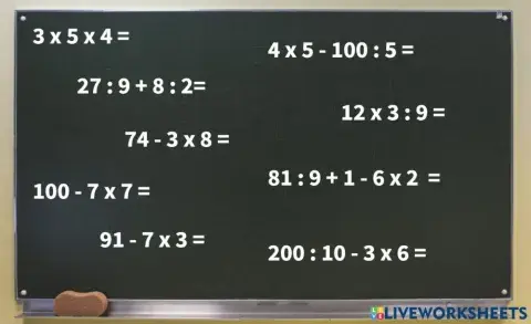 Operacions combinades