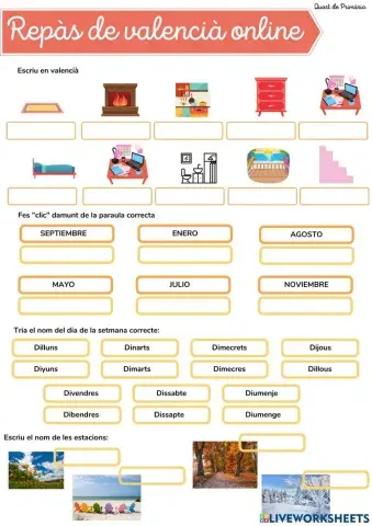 Repàs de Valencià Unitats 3 i 4