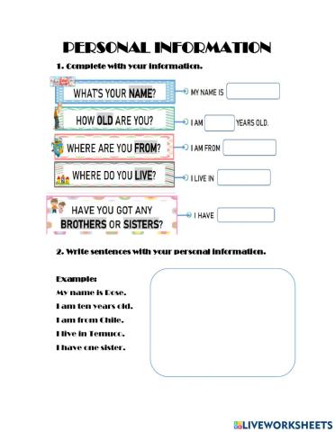 Personal information