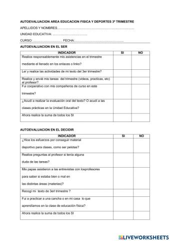 Autoevaluacion 3er trim efd
