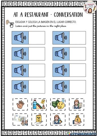 Restaurant conversation practice