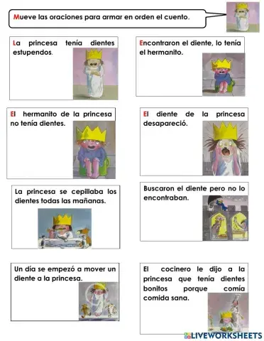 Armar cuento se me ha caído un diente