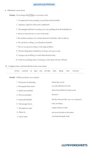 B1.2 Gerunds and infinitives