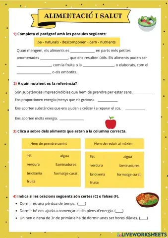 Alimentació i salut