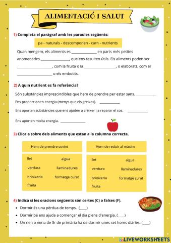 Alimentació i salut