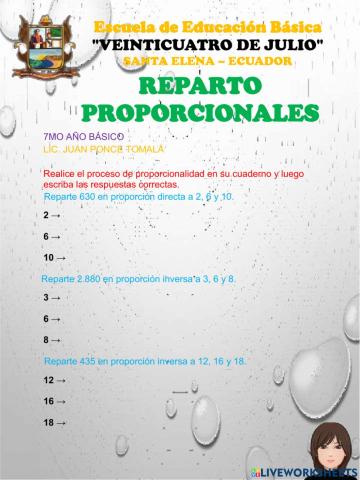 Reparto proporcional