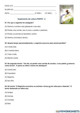 Livro: O Negrinho do Pastoreio