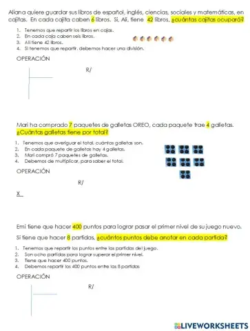 Resolución con operaciones básicas