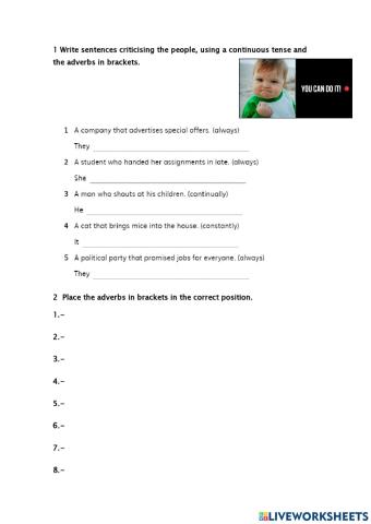 Present and past habits