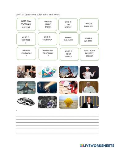 Who and What (Verb to be)