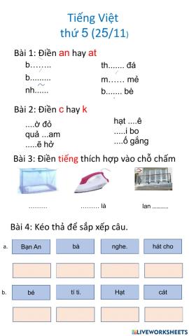 Tiếng Việt thứ 5
