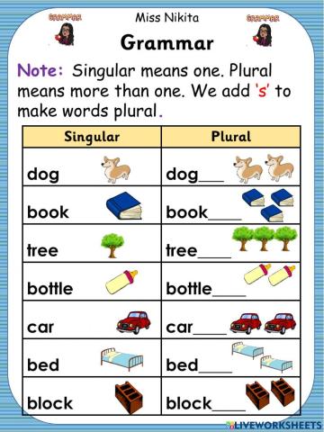 Singular and Plural