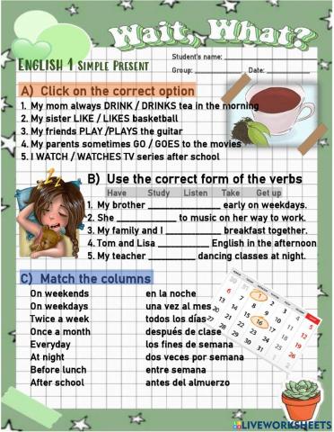 Simple Present affirmative