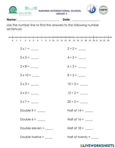 Multiply and Divide by 2