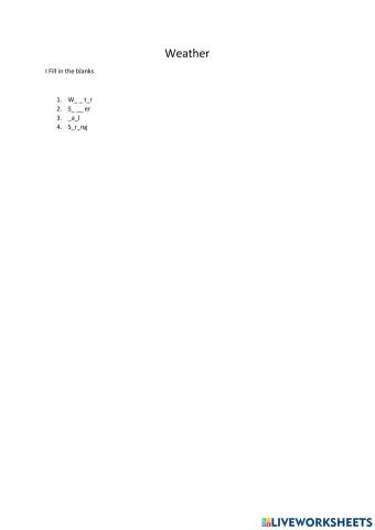 grade 4 worksheet on weather Weather-Grade 1-3