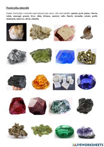 Mineralogie poznávačka