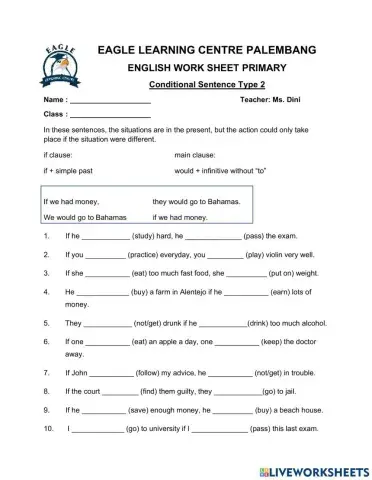 Conditional sentence type 2