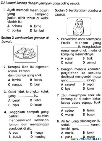 Latihan Kata Adjektif 3