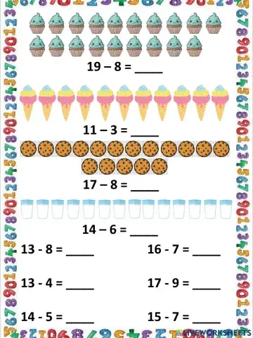 Adición y sustracción hasta 20