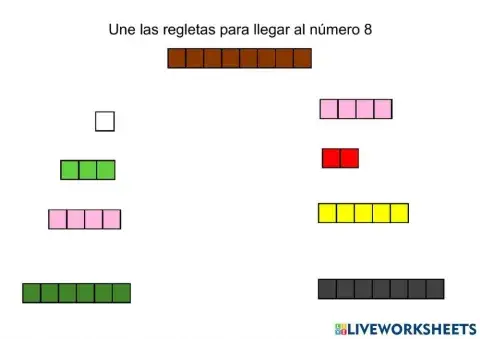 Regletas del número 8