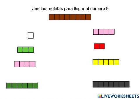 Regletas del número 8