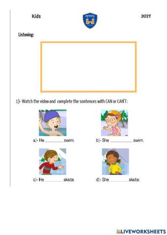 Mock exam nov: kids 2021