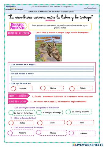 La asombrosa carrera de la tortuga y la liebre